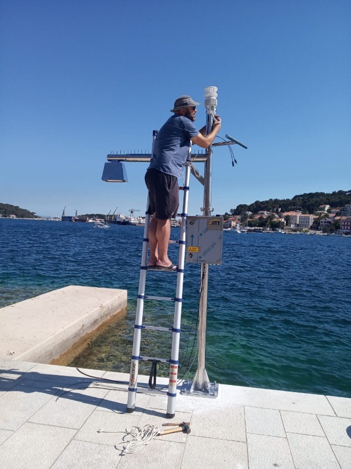 Primjer mjerne postaje / Example measuring station